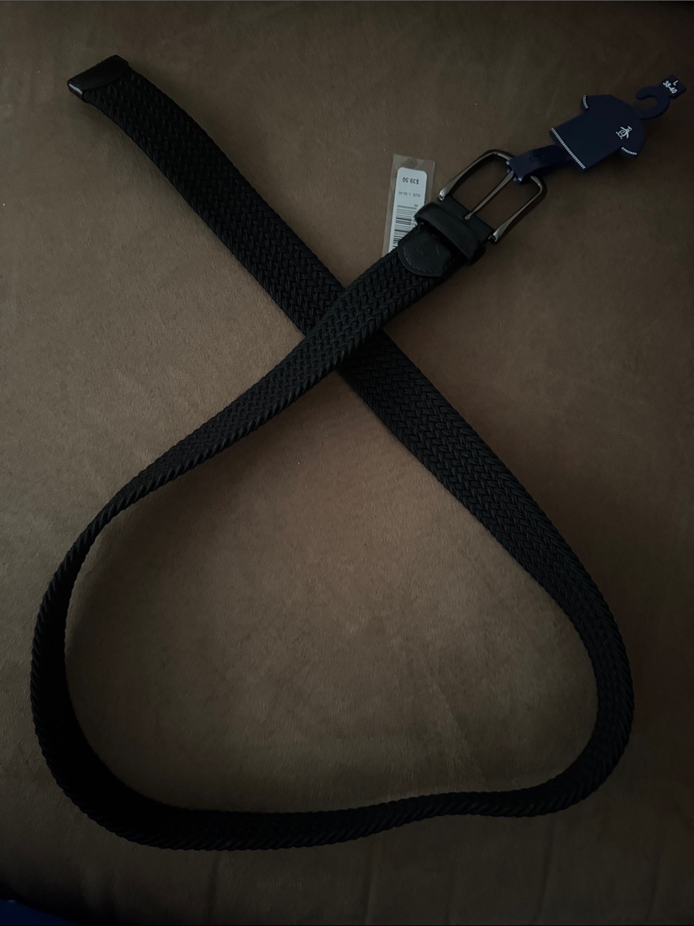 Black Stretch Belt Mens Large 38 40 Original Penguin